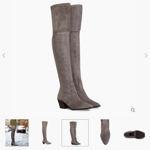 Thursday Boot company Suede knee high/thigh high boots